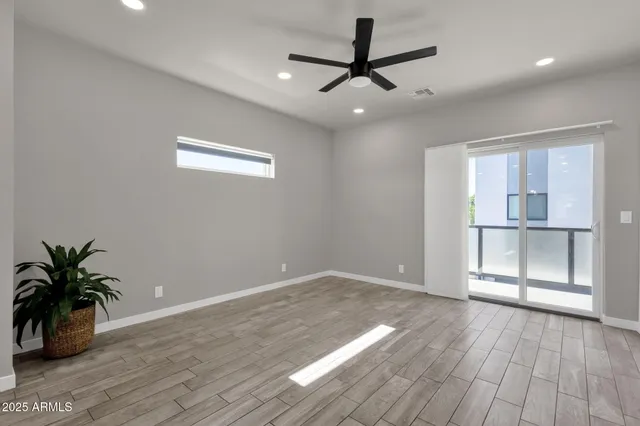 a view of an empty room