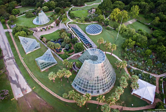 an aerial view of a house having outdoor space