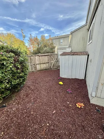 a view of a garden with pathway