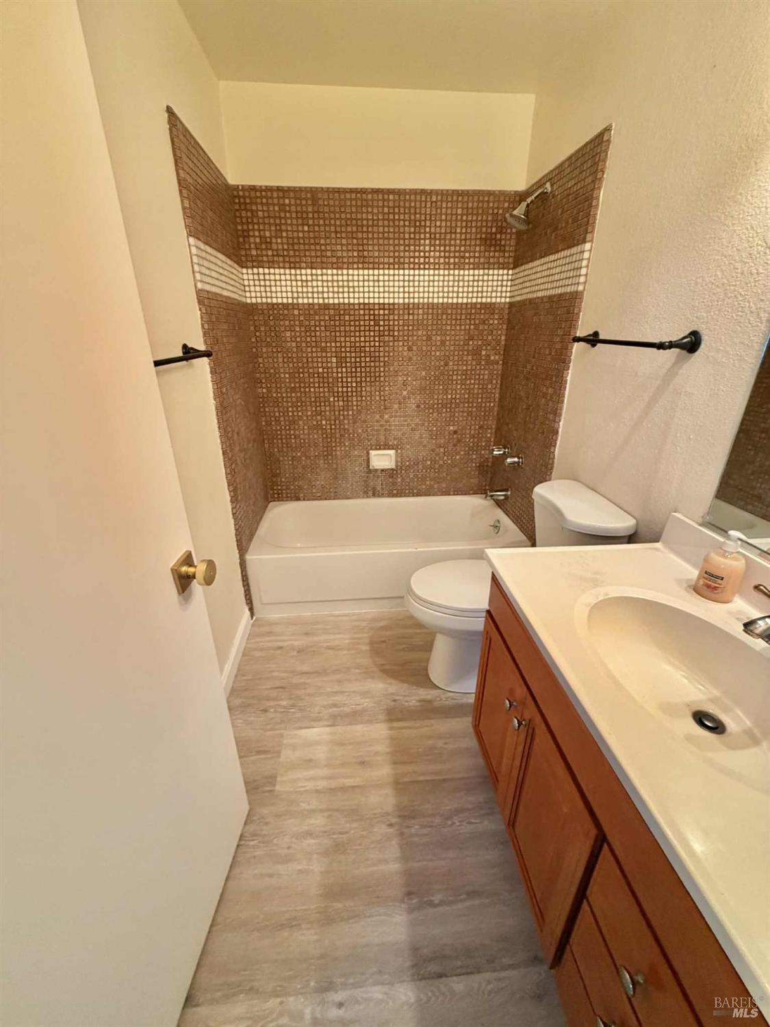 7086 Fircrest Avenue Sebastopol, CA 95472 - Photo 36 of 62 a bathroom with a sink a toilet and shower