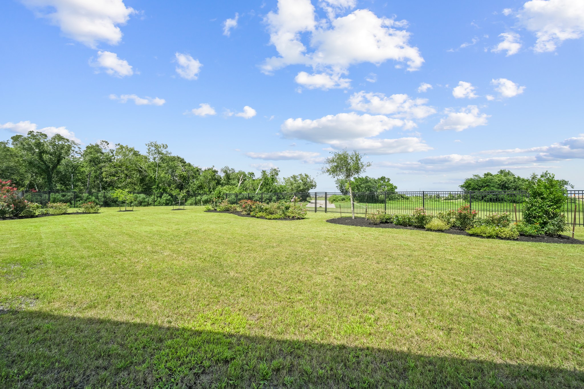 5739 Bobwhite Trail Manvel, TX 77578 - Photo 27 of 29 With no immediate rear neighbors, the backyard enjoys peaceful views and a tranquil setting. Mature landscaping enhances both beauty and privacy.