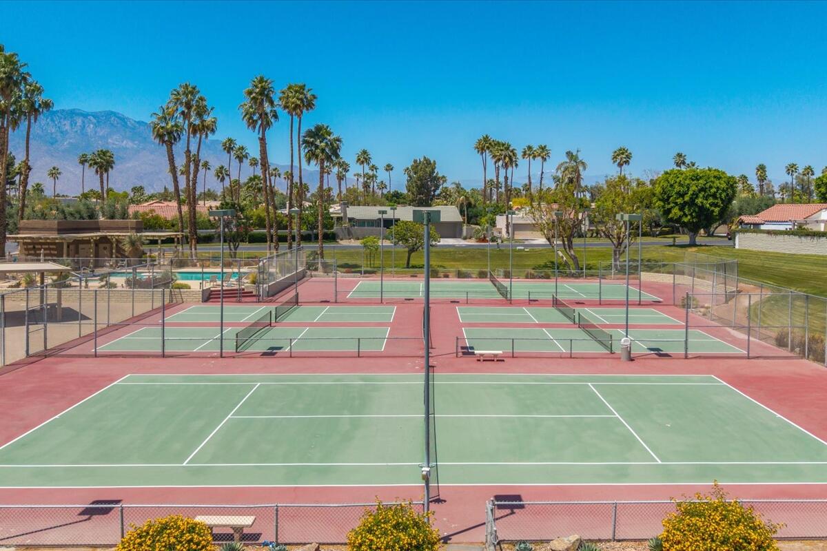39 Santo Domingo Drive Rancho Mirage, CA 92270 - Photo 26 of 30 a view of tennis court