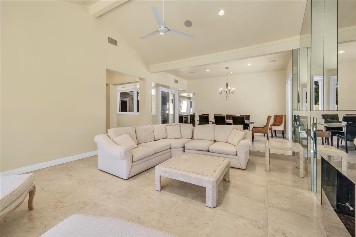 39 Santo Domingo Drive Rancho Mirage, CA 92270 - Photo 6 of 30 a living room with furniture and view of kitchen