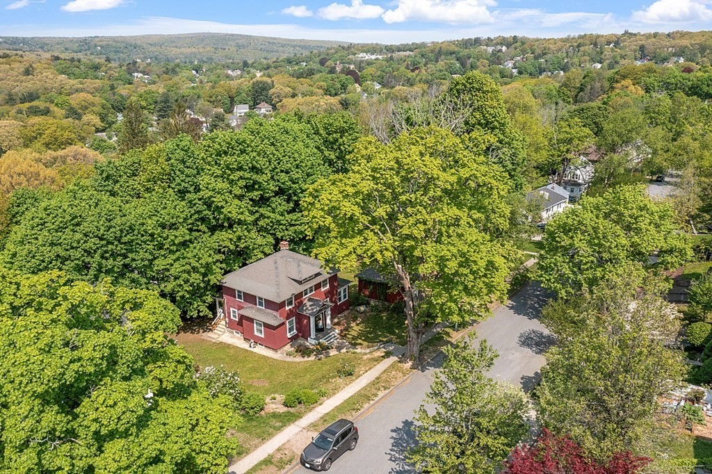 24 Maplewood Road Worcester, MA 01602 - Photo 2 of 42 an aerial view of a house with a yard