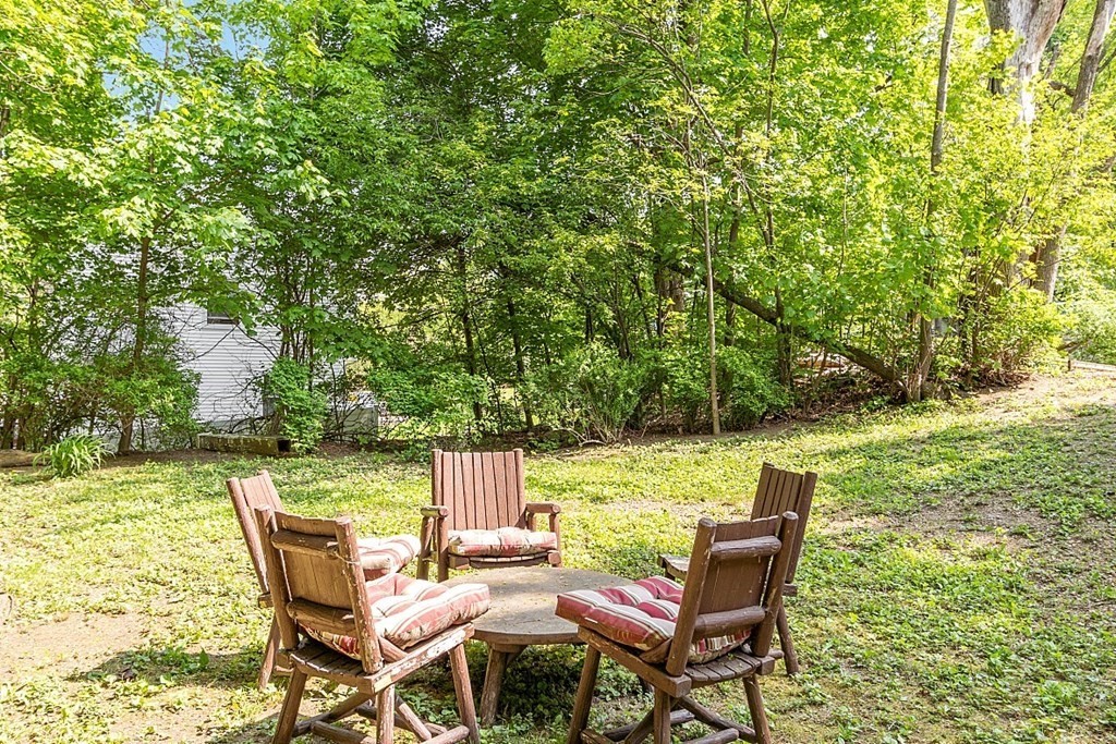 24 Maplewood Road Worcester, MA 01602 - Photo 36 of 42 a view of a chair and table on the garden