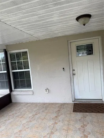 a view of front door of a house