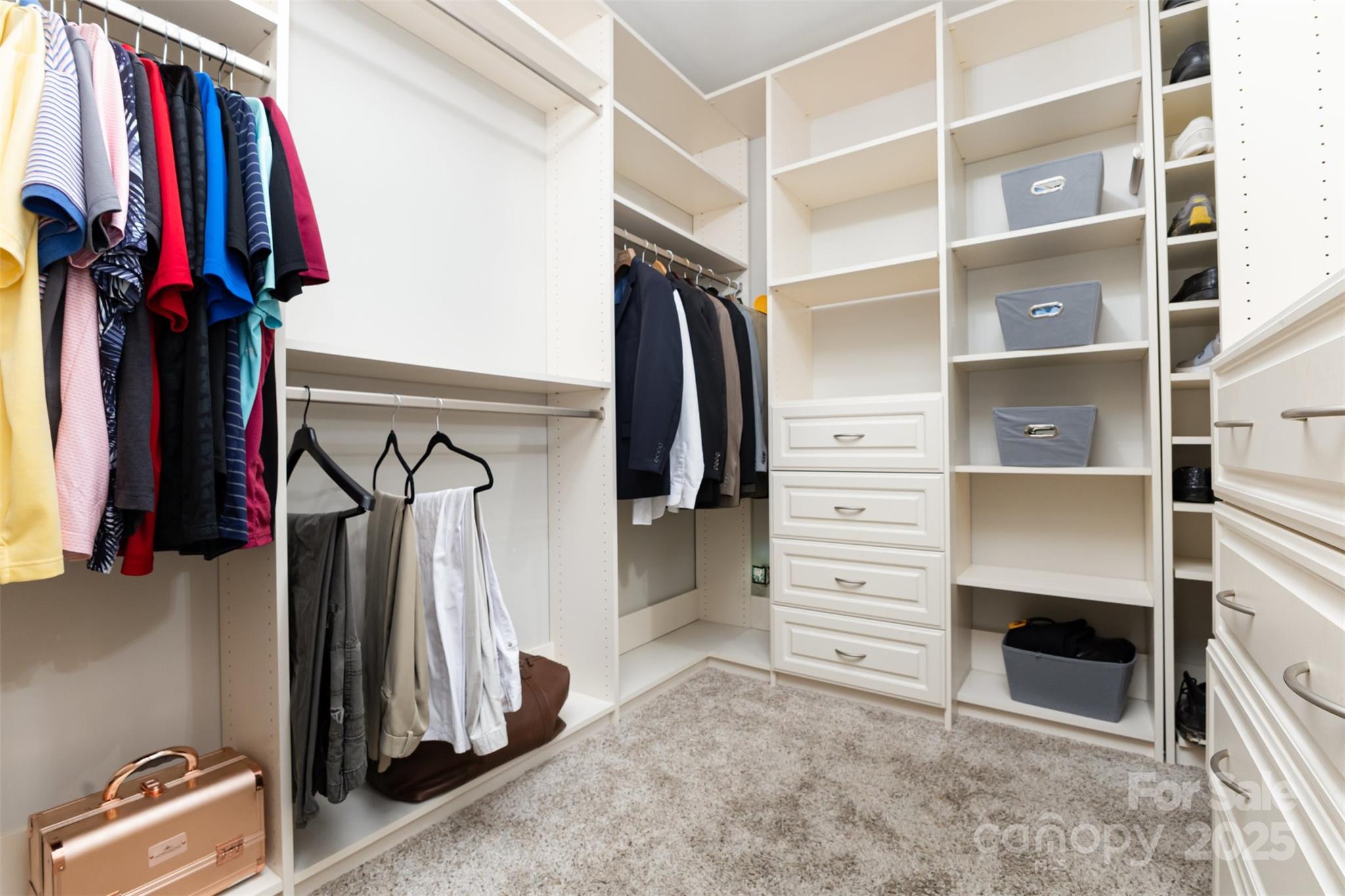 526 Rock Springs Road Lancaster, SC 29720 - Photo 11 of 22 a view of walk in closet with clothes and shoes