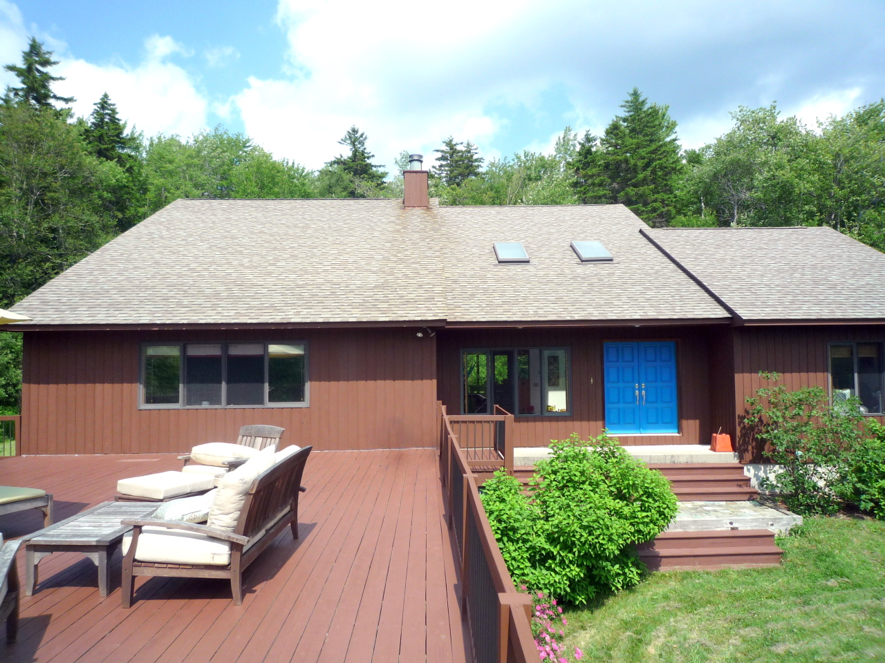433 Main Road Savoy, MA 01256 - Photo 2 of 19 a aerial view of a house with swimming pool and furniture