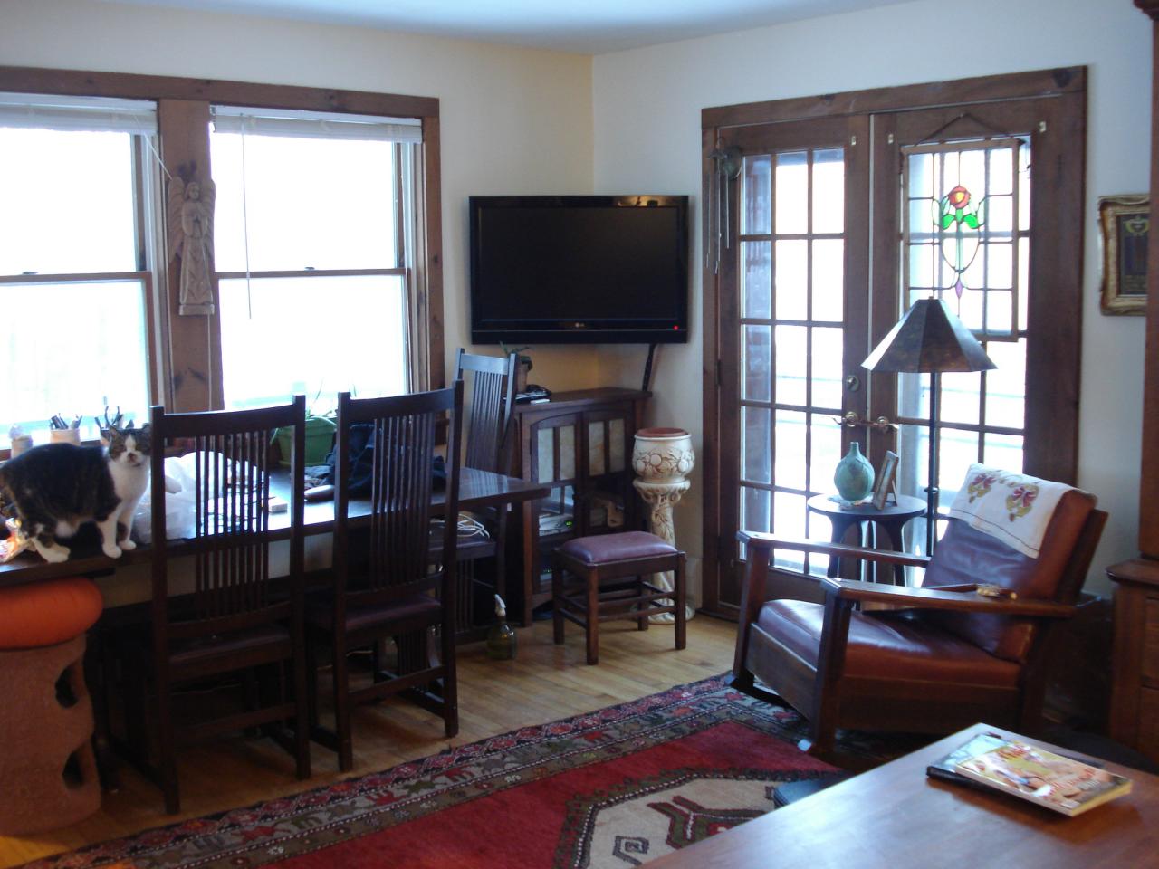1841 Home Road Sheffield, MA 01230 - Photo 3 of 9 Living Room French Doors to Deck