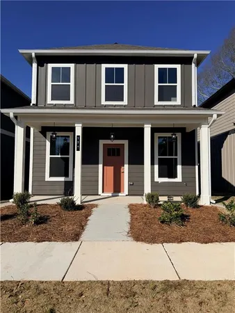 a front view of a house