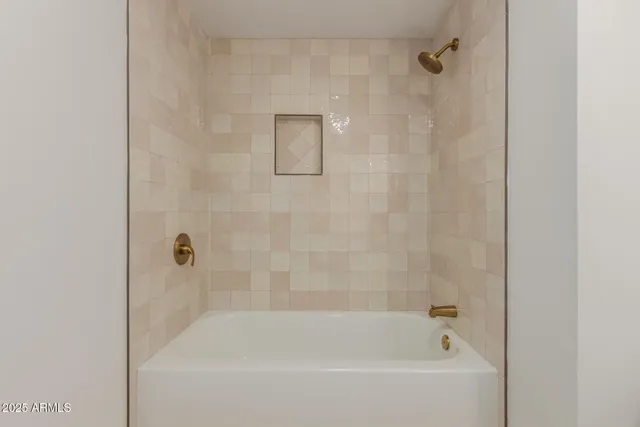 a view of small space with racks on the wall