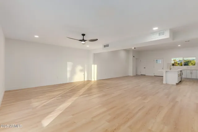 a view of an empty room