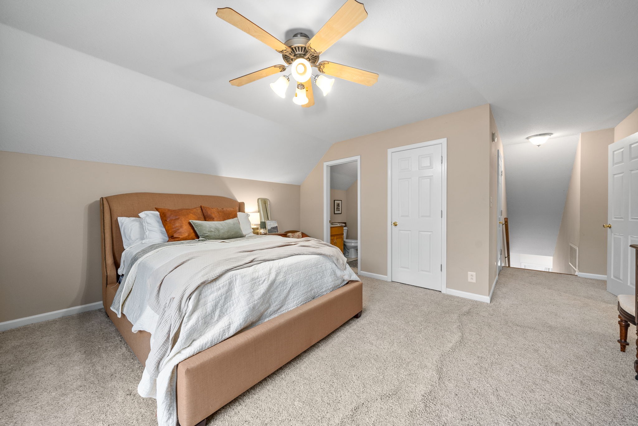 3571 Rabbit Run Trail Clarksville, TN 37043 - Photo 26 of 39 a spacious bedroom with a bed and a chandelier