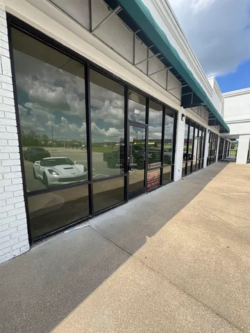 a view of a building from a balcony