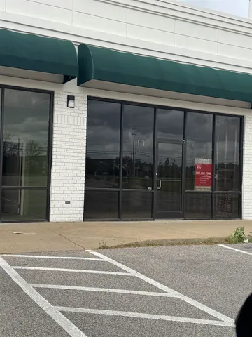 a view of a building entrance