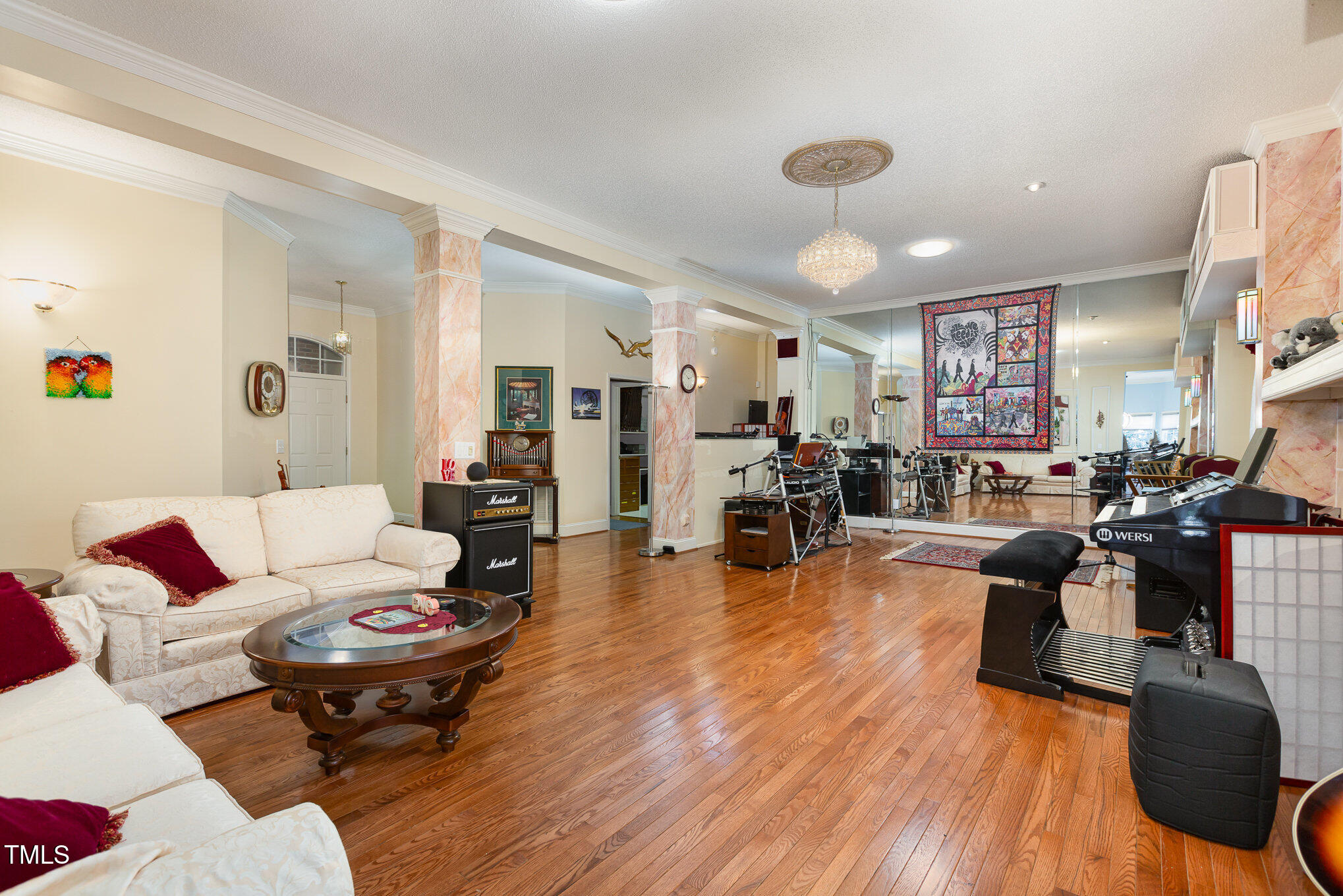 1508 High Holly Lane Raleigh, NC 27614 - Photo 11 of 46 a living room with furniture kitchen view and a large window