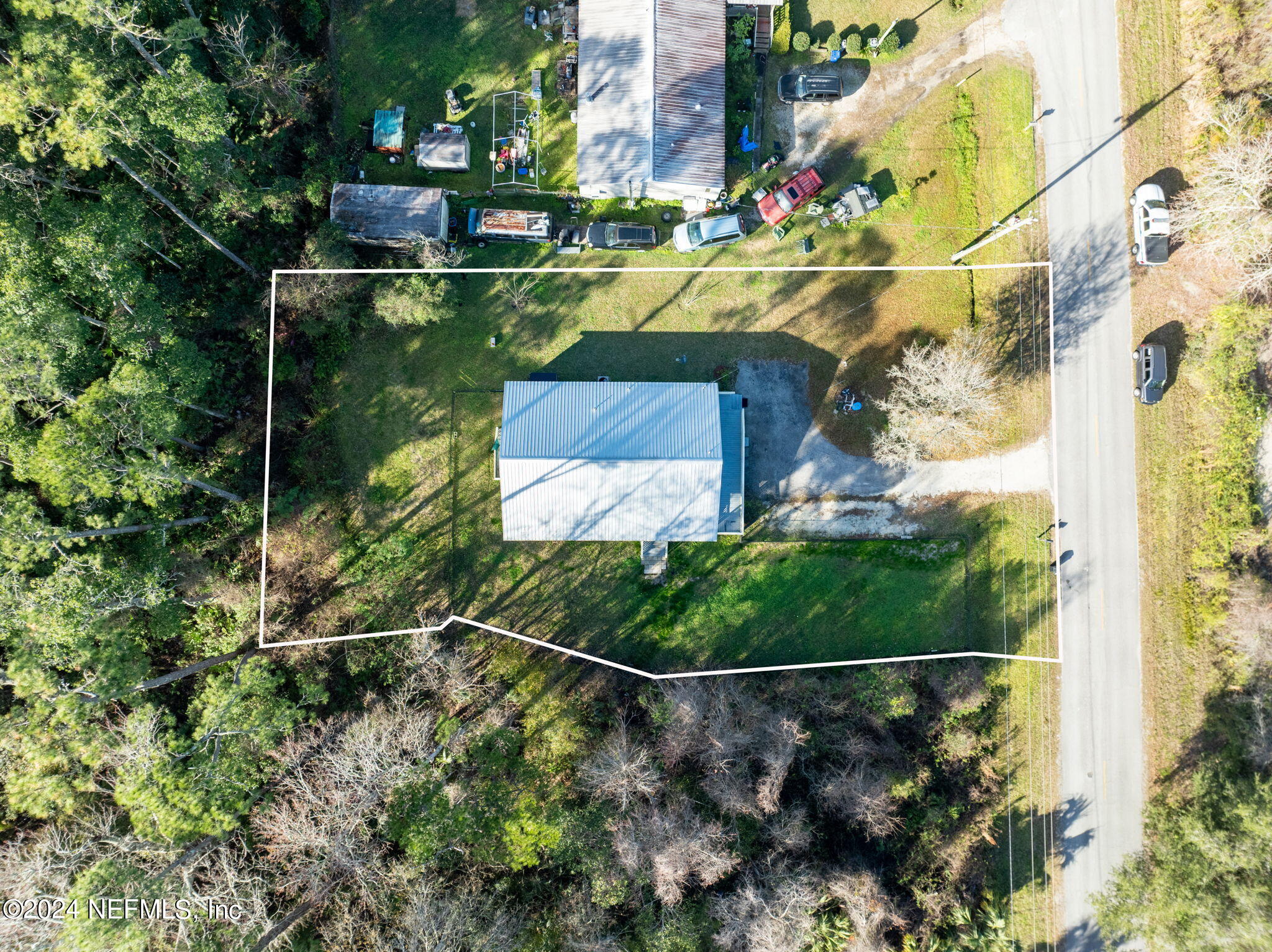 320 Katnack Road St. Augustine, FL 32095 - Photo 27 of 33 an aerial view of a houses with yard