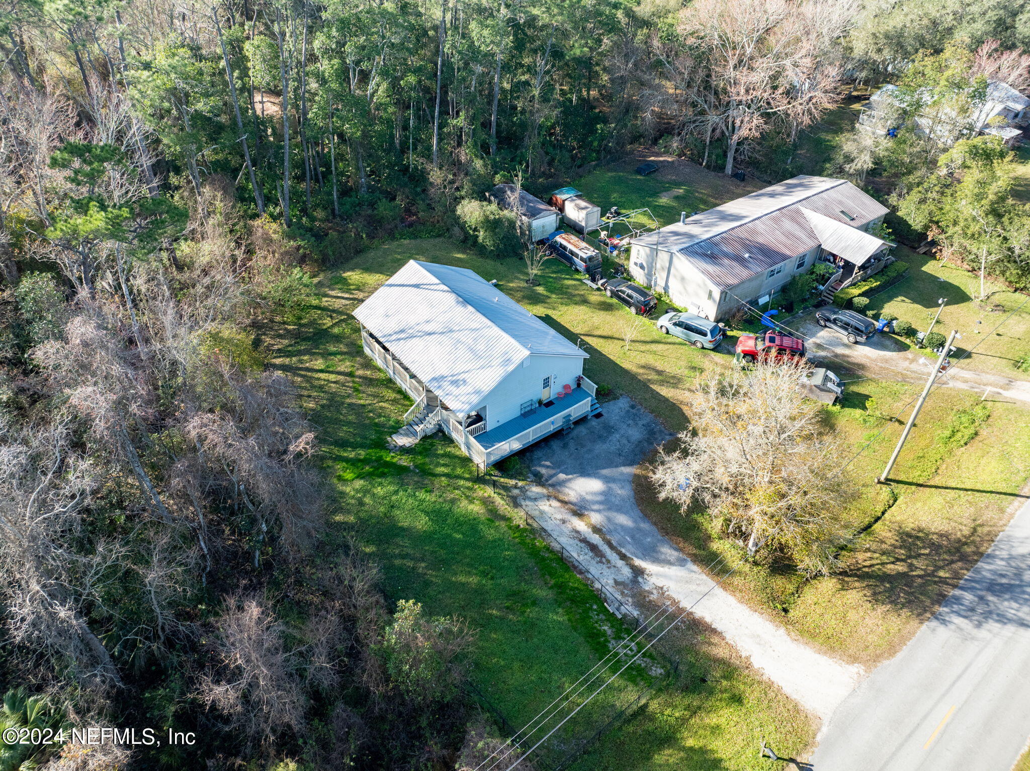 320 Katnack Road St. Augustine, FL 32095 - Photo 30 of 33 an aerial view of a house with a yard