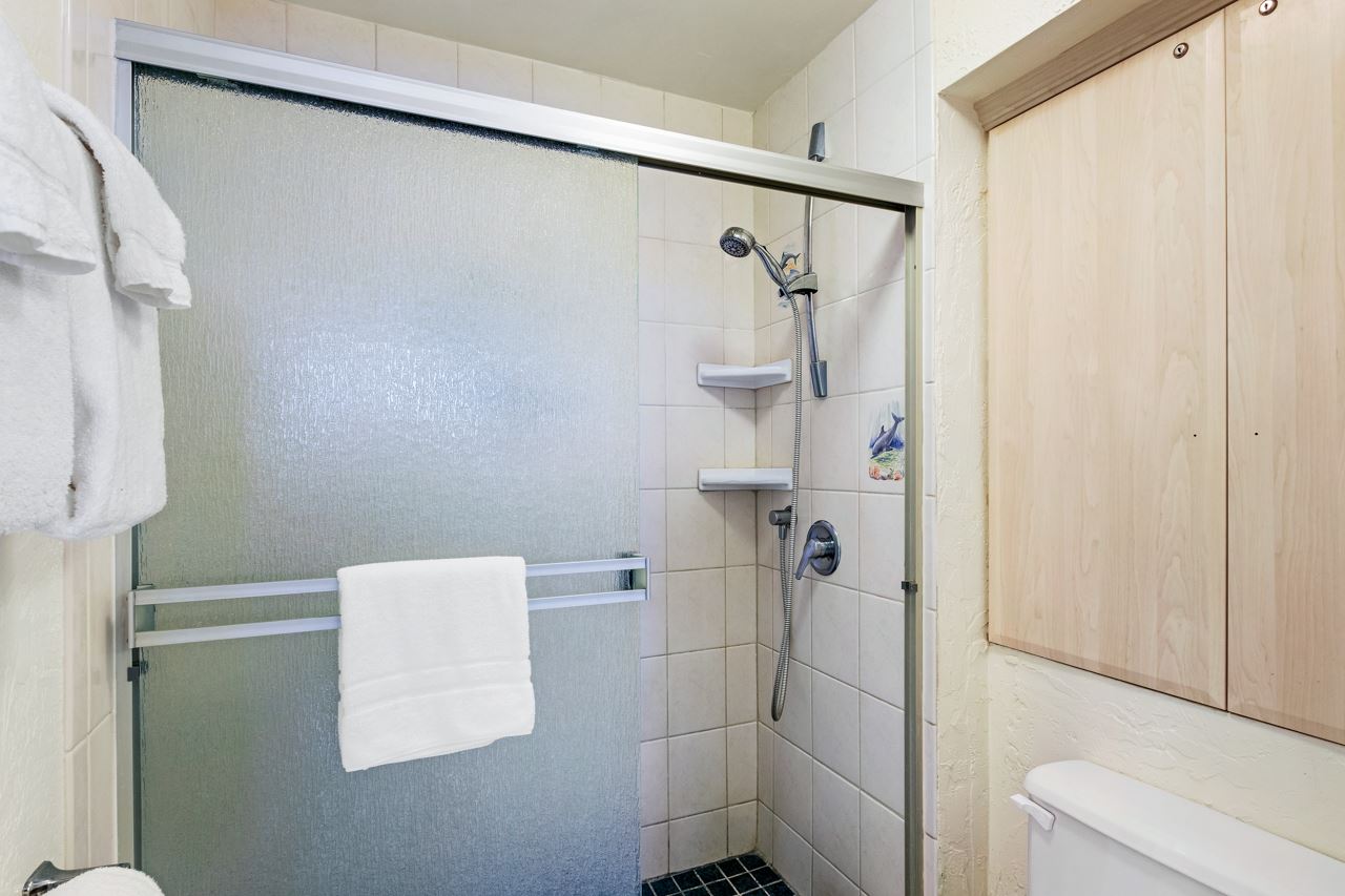 3543 Lower Honoapiilani Road, Unit F405 Lahaina, HI 96761 - Photo 24 of 30 a bathroom with a shower and a toilet