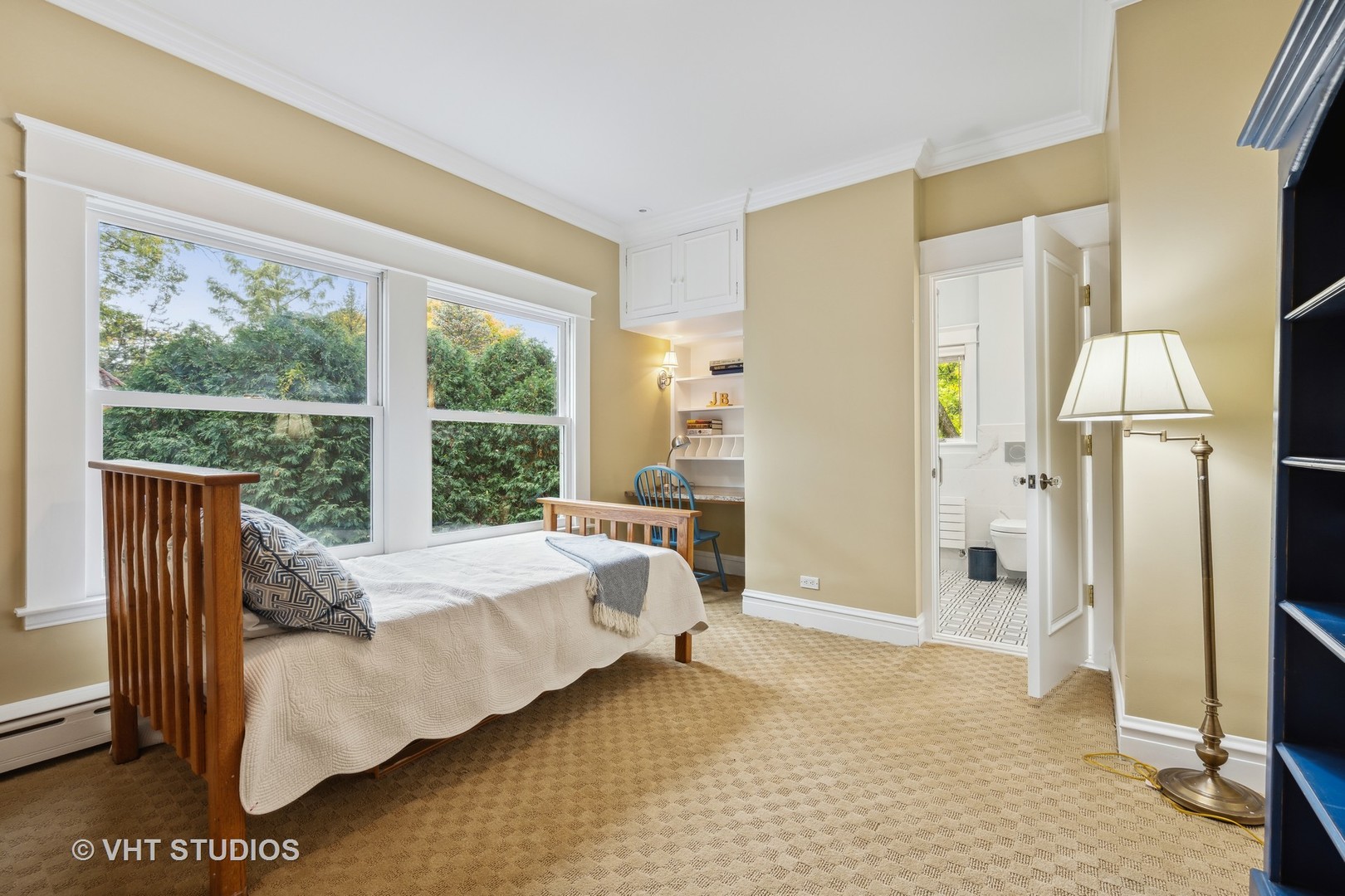 527 Cherry Street Winnetka, IL 60093 - Photo 24 of 43 a bed room with a bed and a large window