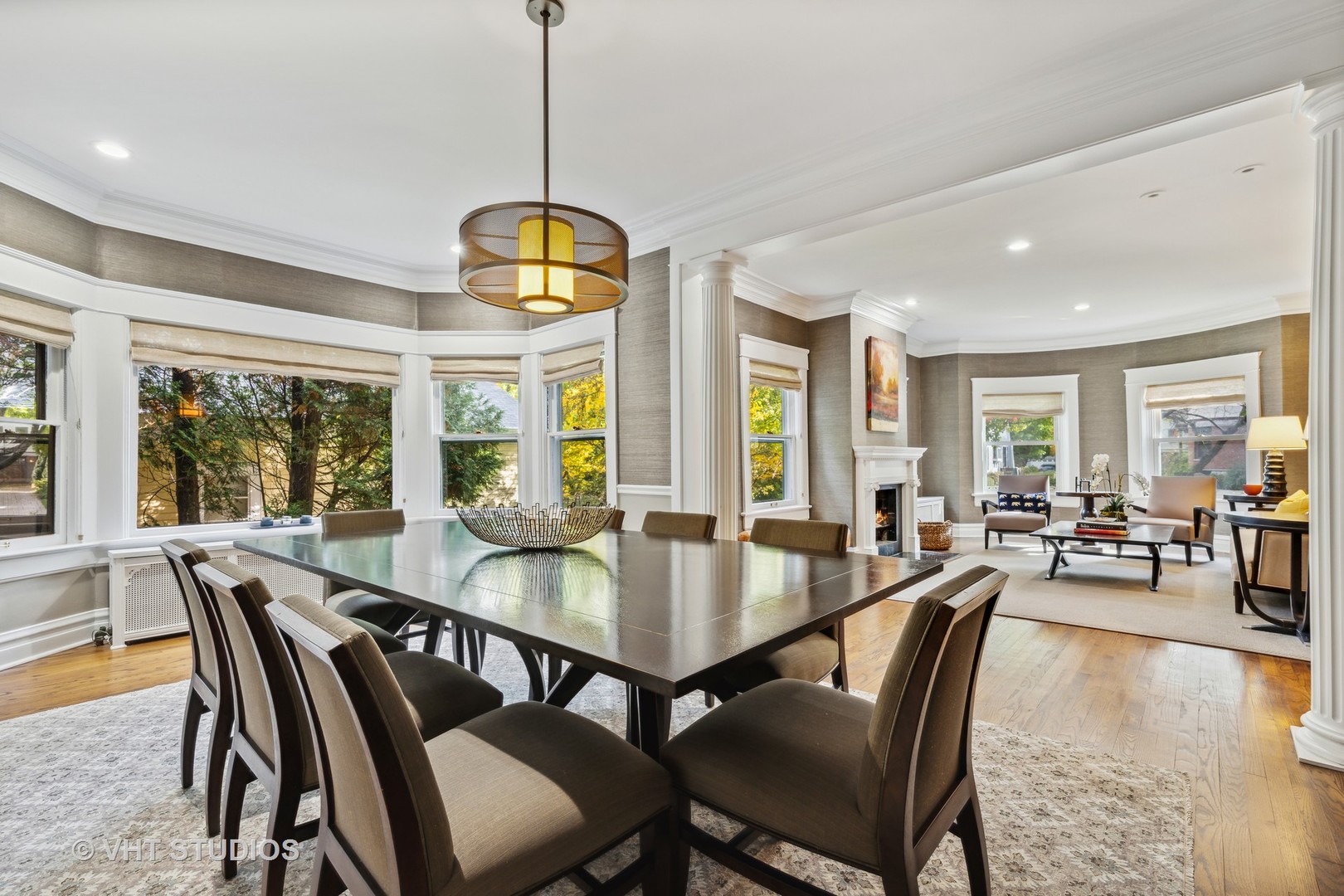 527 Cherry Street Winnetka, IL 60093 - Photo 5 of 43 a view of a dining room with furniture window and outside view