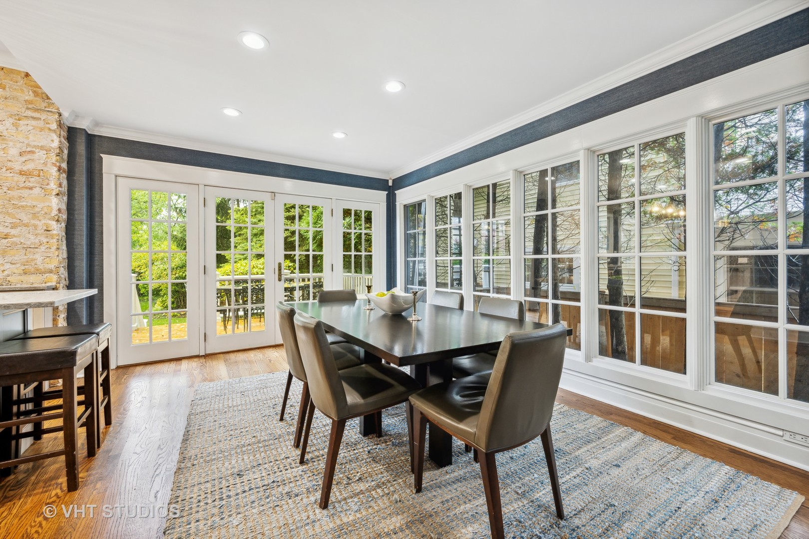 527 Cherry Street Winnetka, IL 60093 - Photo 10 of 43 a view of a dining room with furniture window and wooden floor