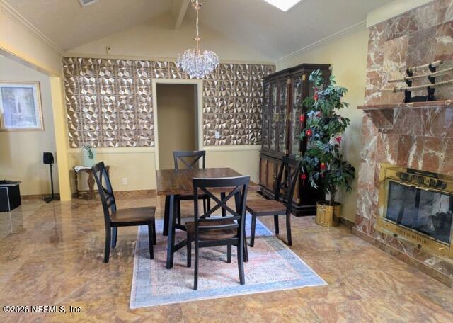 4442 River Trail Road Jacksonville, FL 32277 - Photo 11 of 38 a view of a dining room with furniture and chandelier