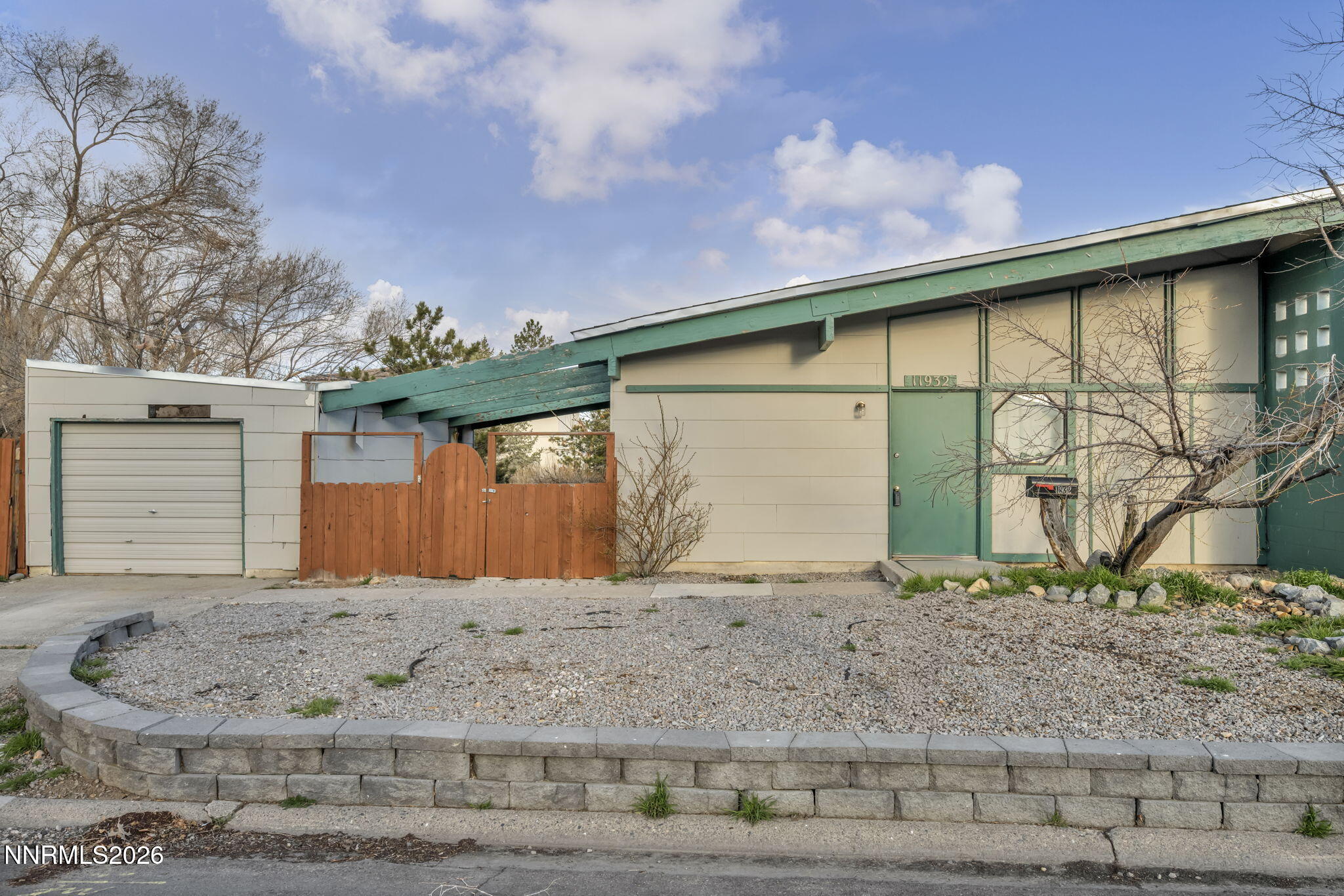 a front view of a house