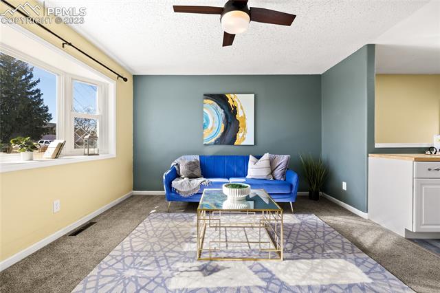 6786 Dale Road Colorado Springs, CO 80915 - Photo 3 of 23 Living Room into the Eat In Kitchen