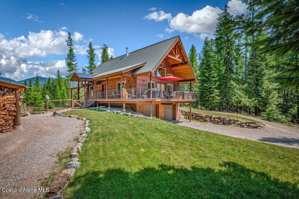 627 Gray Wolf Road Moyie Springs, ID 83845 - Photo 4 of 39 Covered porch
