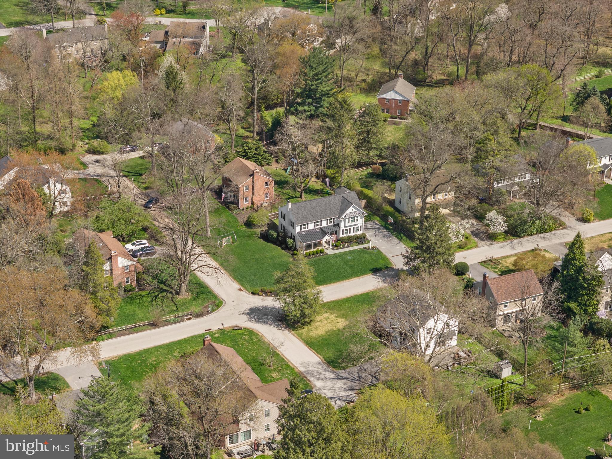 251 Rosedale Avenue Wayne, PA 19087 - Photo 52 of 53 an aerial view of residential houses with outdoor space