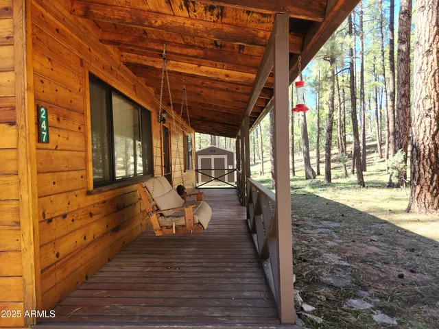 a view of back yard of the house