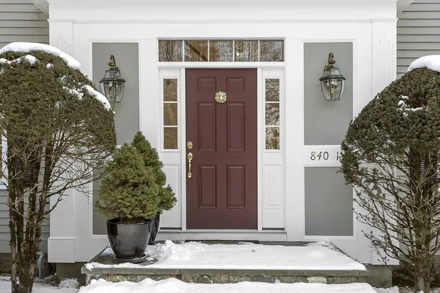 a front view of a house with shower
