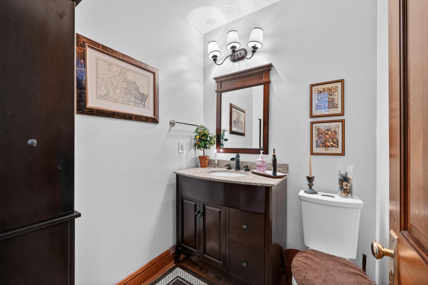 2179 Webb Road Brookville, IN 47012 - Photo 16 of 84 Charming but updated powder room is conveniently located near the kitchen and nook.