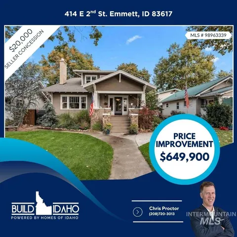 $649,900 | 414 East 2nd Street, Emmett, ID 83617