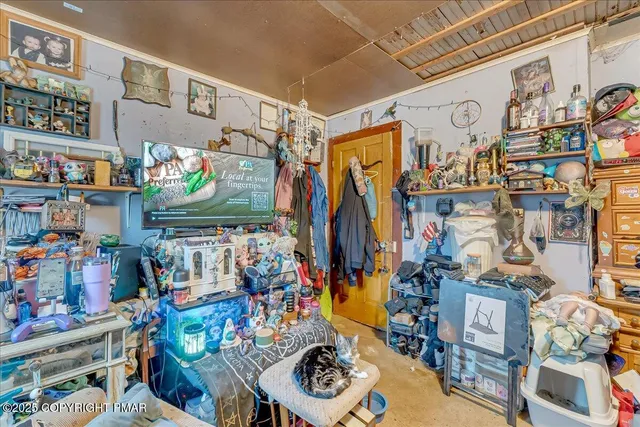 a view of storage and utility room