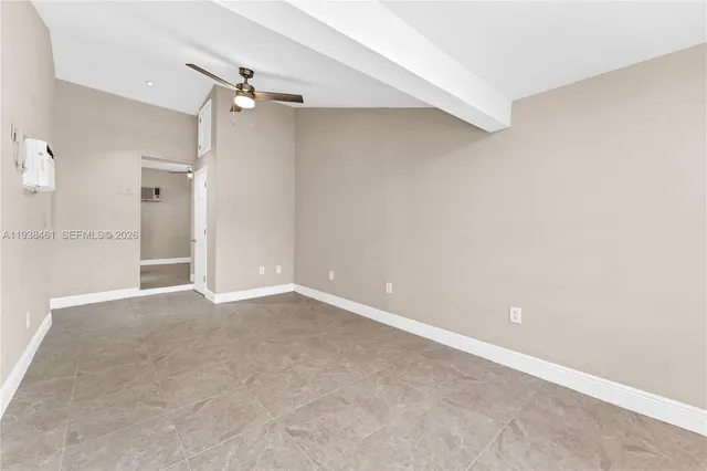 a view of an empty room