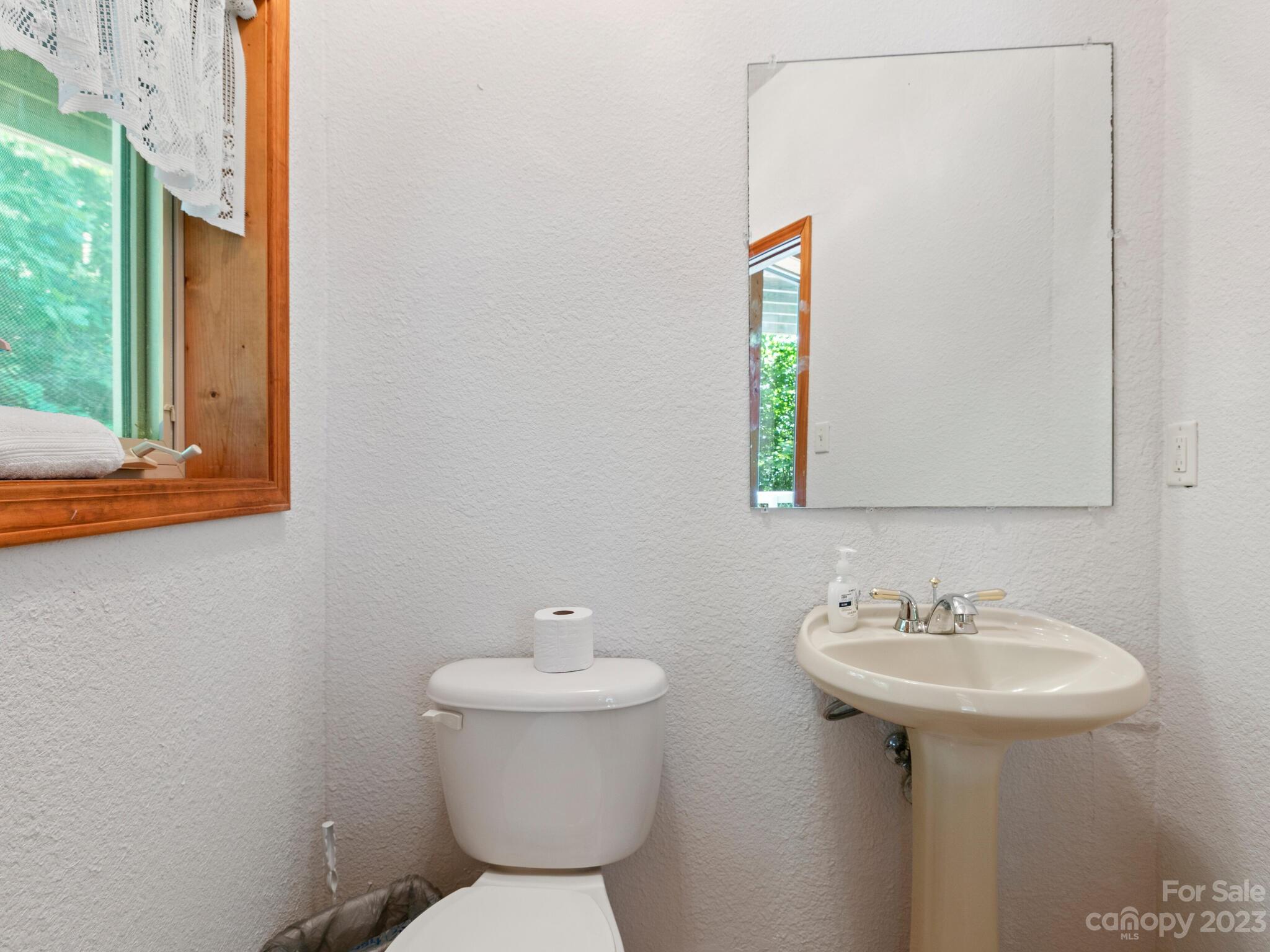 39 Rising Sun Road Candler, NC 28715 - Photo 33 of 41 a bathroom with a sink toilet and a mirror