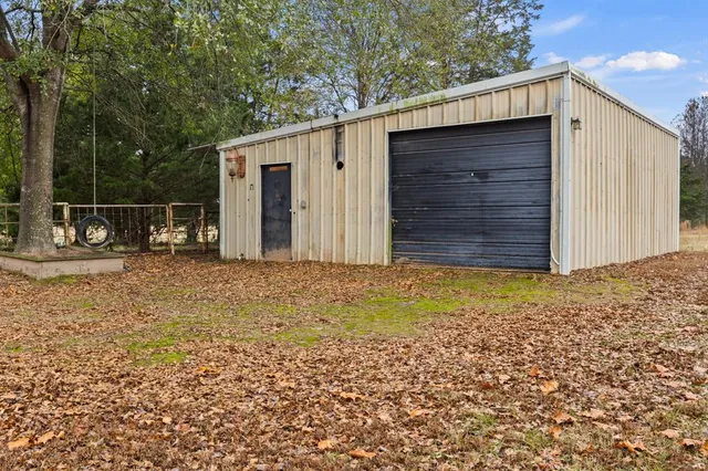a backyard of a house