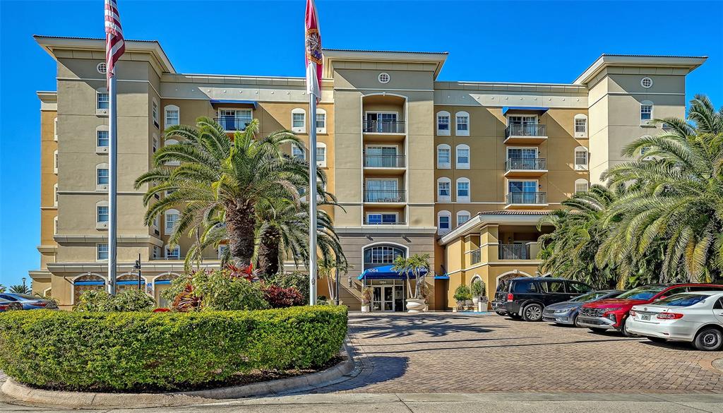a cars parked in front of a building