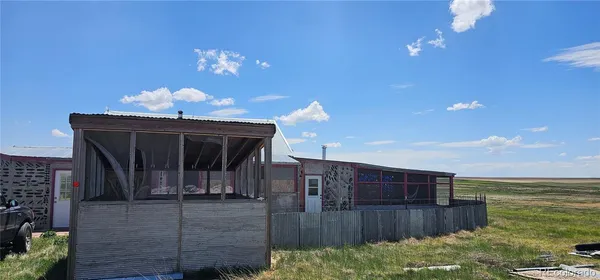 a view of a house with a patio