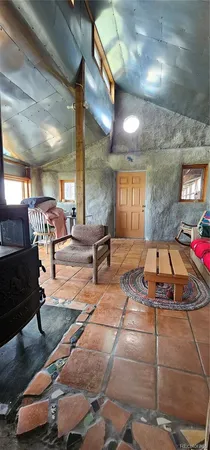 a view of an ocean and city