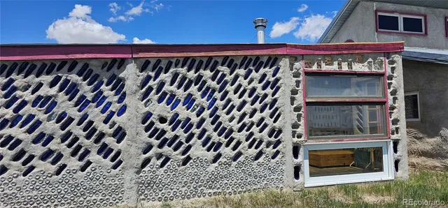 a view of a fireplace in a room