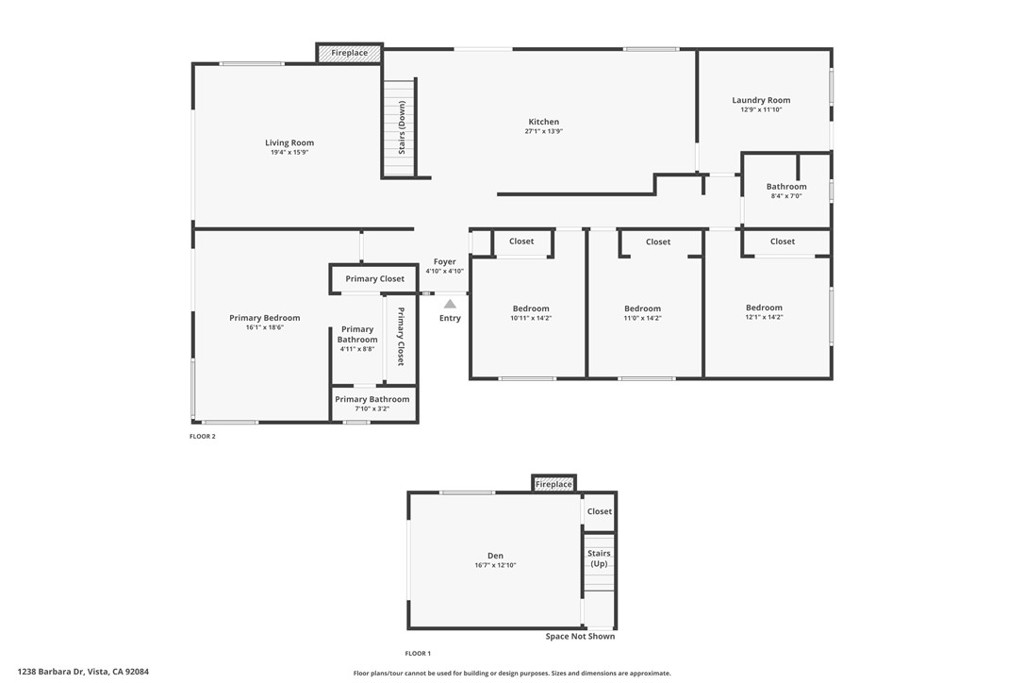 1238 Barbara Drive Vista, CA 92084 - Photo 49 of 49 Floorplan