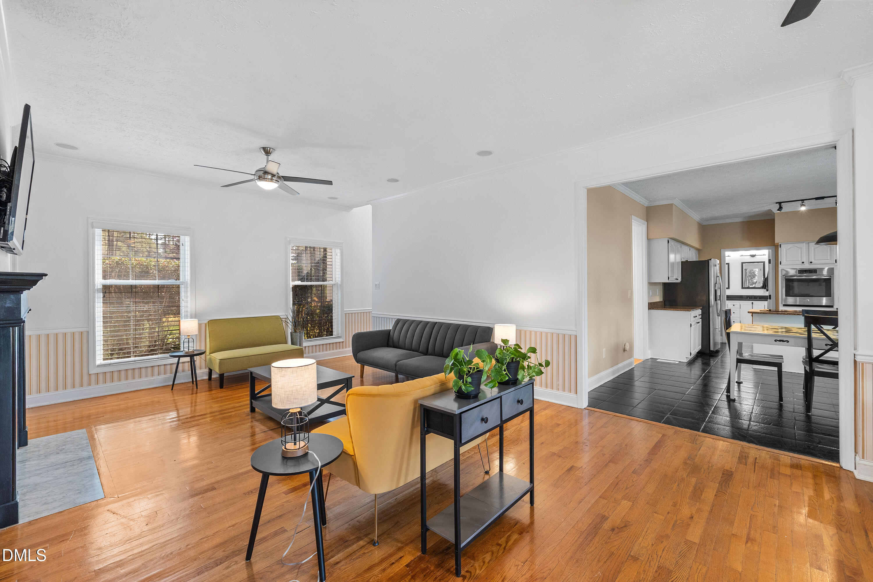340 Andrews Store Road Pittsboro, NC 27312 - Photo 11 of 59 a view of a dining room with furniture and wooden floor