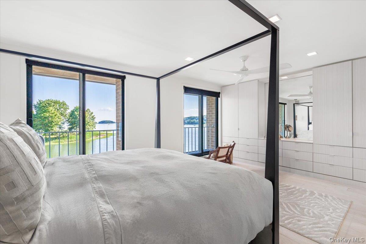 720 Milton Road, Unit F5 Rye, NY 10580 - Photo 19 of 32 Primary suite with water views and built-ins