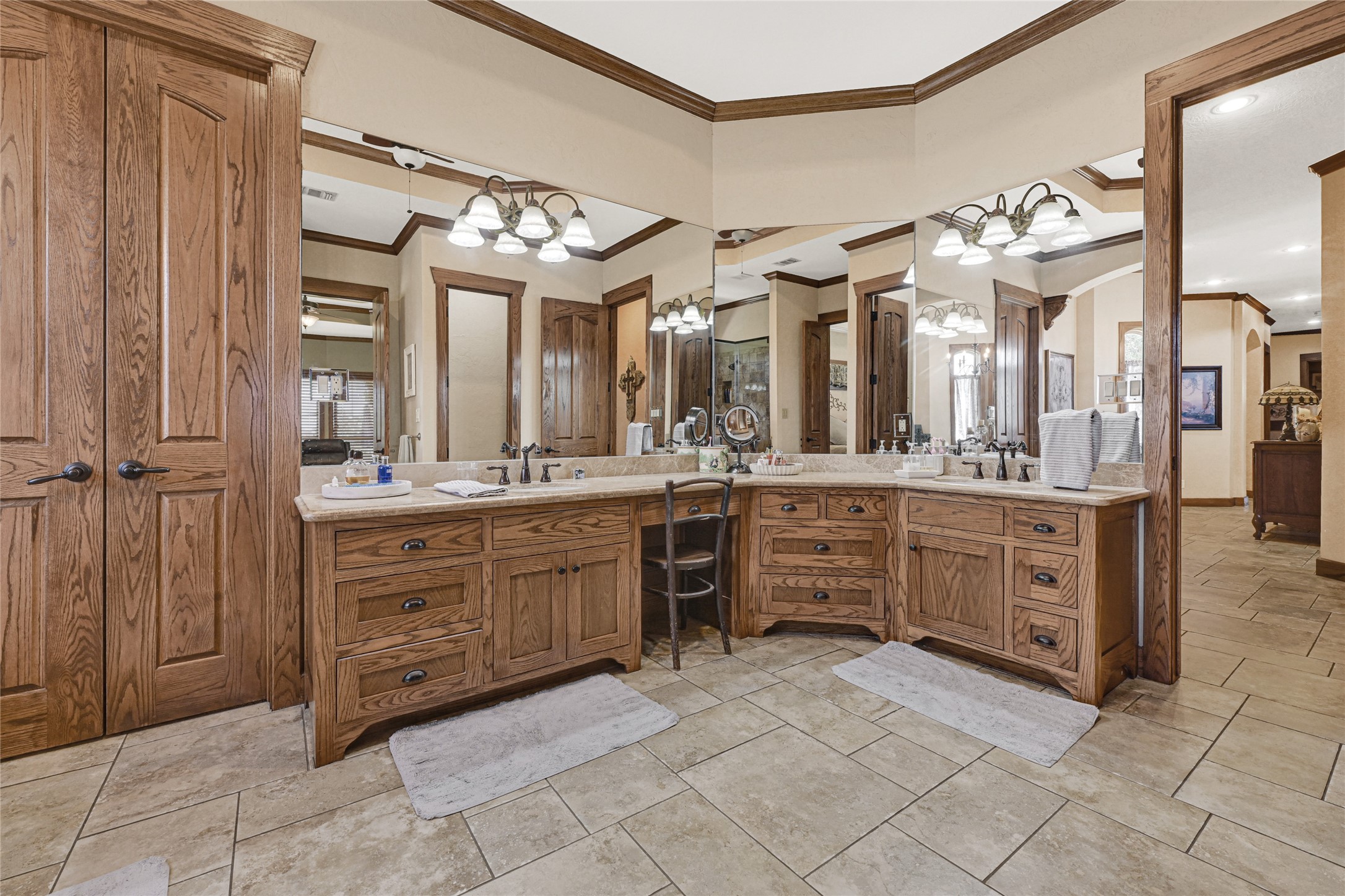 4800 Katy Hockley Road Katy, TX 77493 - Photo 5 of 24 a bathroom with a double vanity sink mirror and double