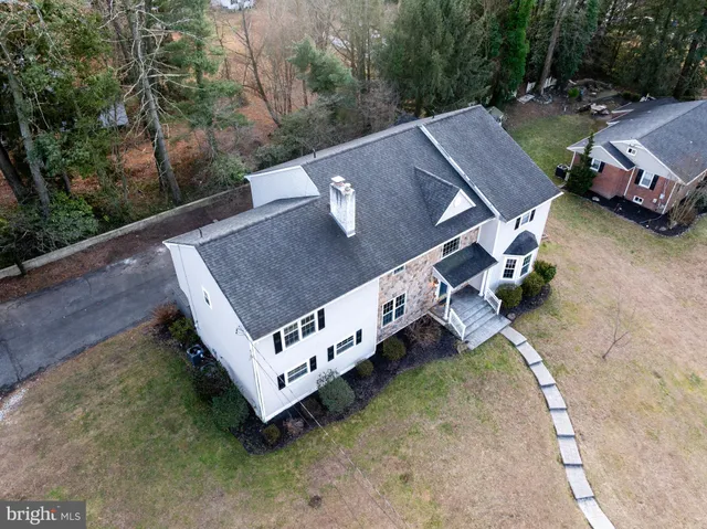 a view of a patio in the backyard
