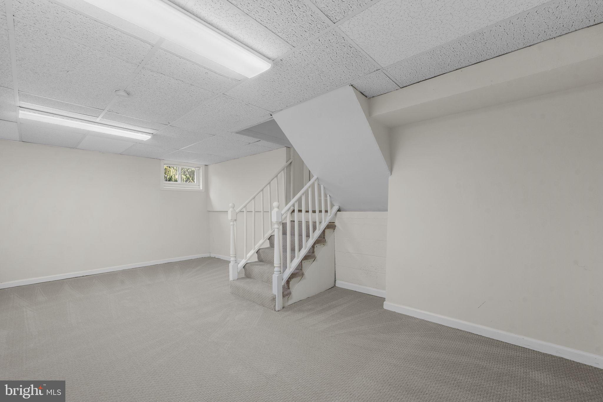 4216 Sideburn Road Fairfax, VA 22030 - Photo 35 of 47 Lower Level Family Room, New Carpet and Ceiling