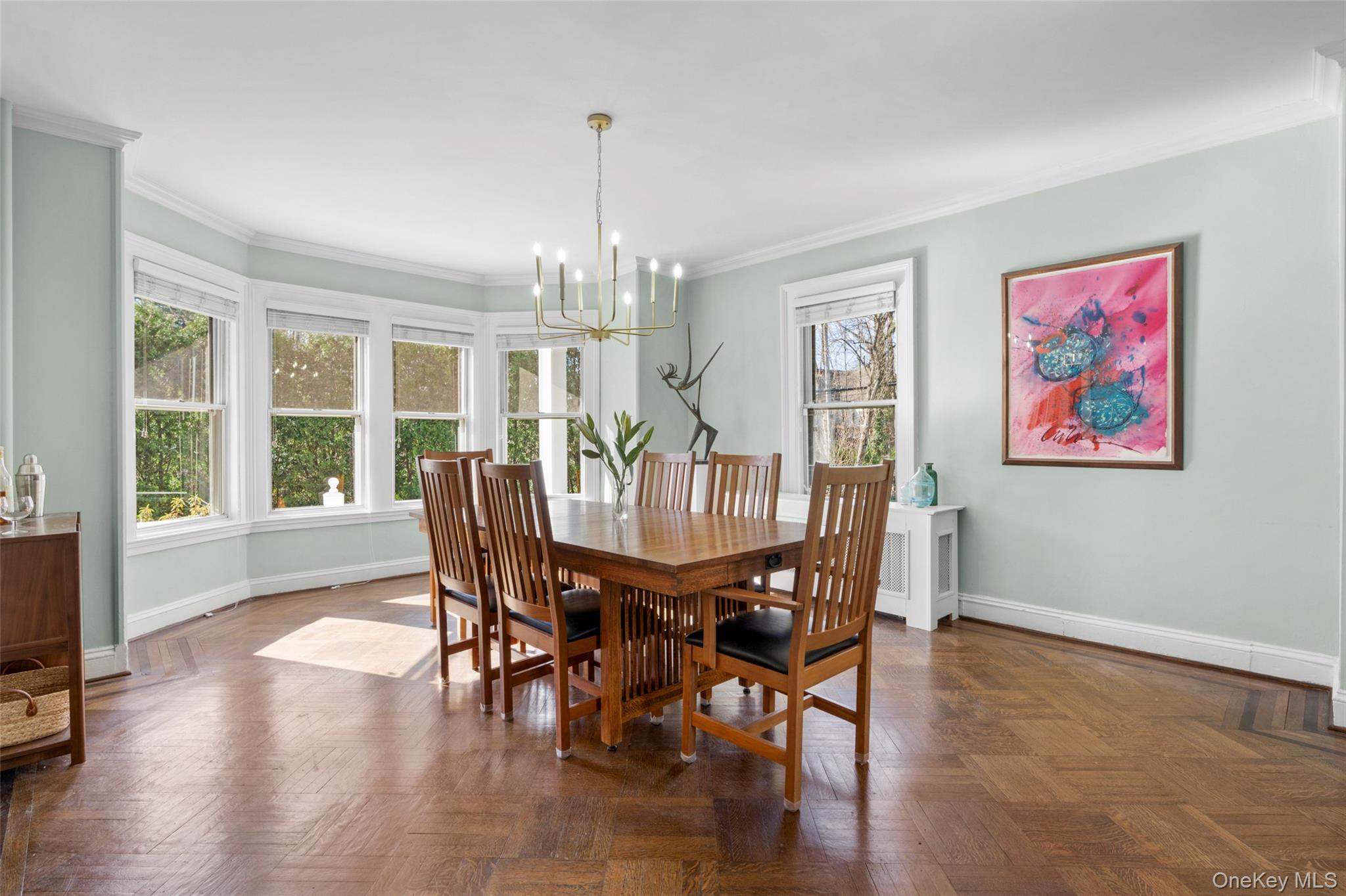 644 Fort Hill Road Scarsdale, NY 10583 - Photo 14 of 42 a view of a dining room with furniture window and wooden floor